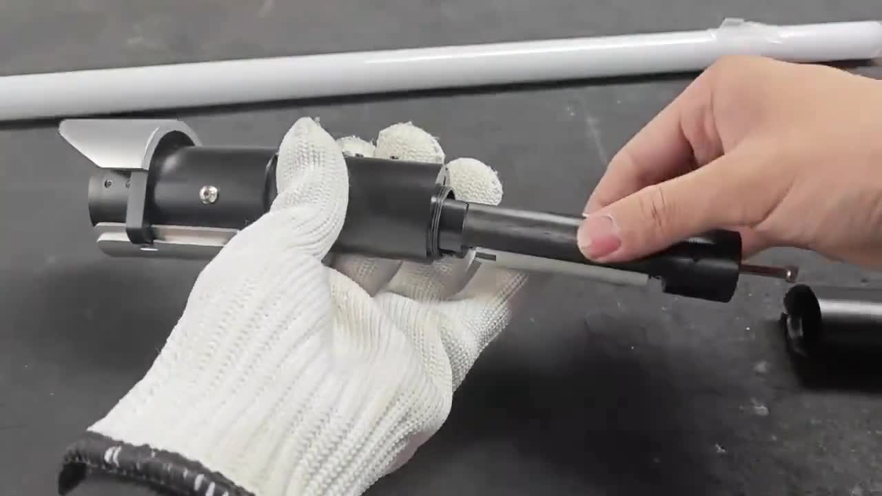 SAMURAI EDGE - All Metal curved LIGHTSABER - Proffie neopixel video poster