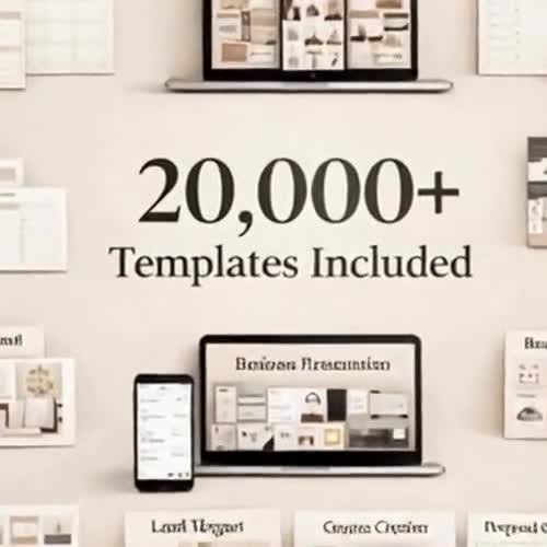 Pacote com mais de 20.000 modelos do Canva | Planejadores, Diários, Ferramentas de Negócios (PLR MRR) video poster